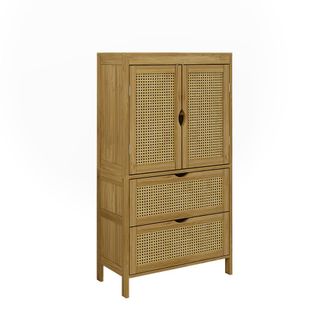 Vicco Armario Mediano Liora, Bamb&uacute;, 60 X 110 Cm, Vicco