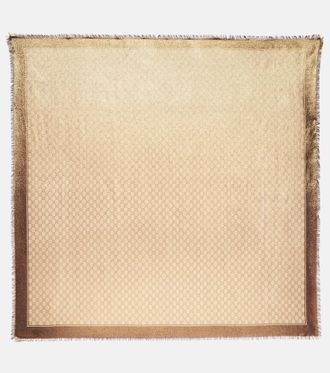 Gucci Sciarpa in jacquard di lana GG