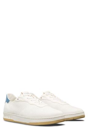 Clae Malone Knit Low Top Sneaker in White Cactus Blue Shadow at Nordstrom, Size 11.5