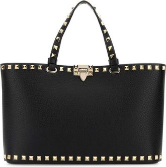 Valentino Garavani Black Rockstud Small Tote
