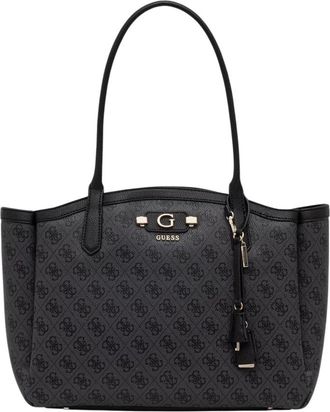 Guess Tassen, Dames, Grijs, ONE Size, Leer, Lindsey Tote