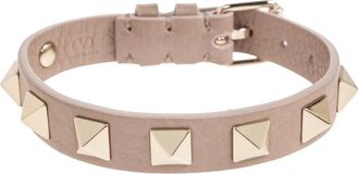 Valentino Garavani Rockstud Leren Armband - Dames - Armbanden - Paars - ONE Size - Leer - Accessoires