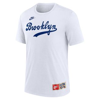 Nike Jackie Robinson Brooklyn Dodgers Cooperstown Nike Mens MLB T-Shirt in Blue | NJFD10AQBK-3T4