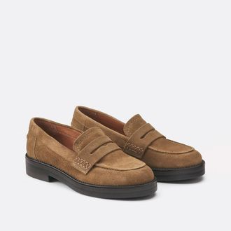 Jonak Mirna su&egrave;de loafers, dikke zool