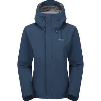 RAB Downpour Jacket - Womens in Tempest Blue at Nordstrom, Size X-Small