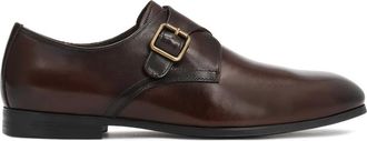 Kazar Monk Leren Halve Schoenen - Heren - Nette schoenen - Bruin - 42 EU - Leer - Schoenen