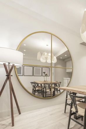 MirrorOutlet Gold XL Circular Window Metal Wall & Leaner Mirror (180 x 180CM) | Size: 1 Pack