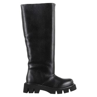 Paloma Barcel&oacute; High Boots, female, Black, 5 UK, Black Hammered Leather Boots