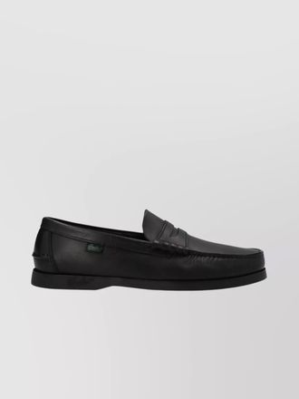Paraboot round toe moc stitching loafers