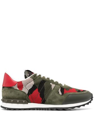Valentino Garavani Rockrunner low-top sneakers - Groen
