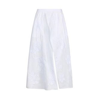 Liu Jo Ca6178 T039A 11111 Long Skirt - female - Liu Jo - Wide Trousers - White - XL - Trousers
