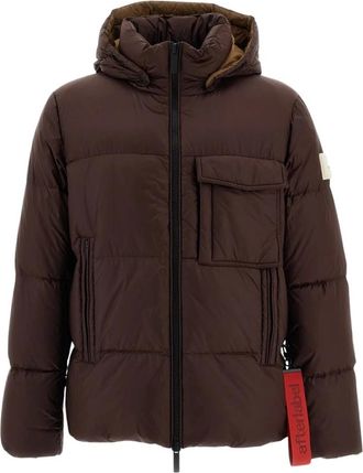 Afterlabel Katalla Puffer Jacket - Heren - Jassen - Bruin - Maat: L Zijde