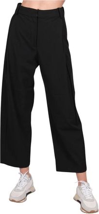 Elvine Cropped Trousers, female, Black, Size: XL Sandi Light Cropped Trousers