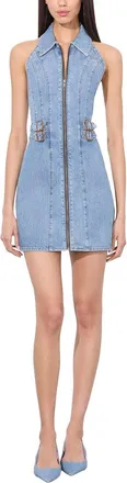 Alice & Olivia Alice + Olivia Axelle Denim Mini Dress