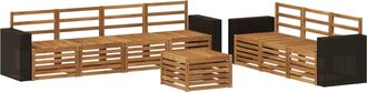 vidaXL Juegos De Sof&aacute;s 8 Uds. Madera De Acacia S&oacute;lida Vidaxl