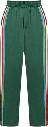 Dsquared2 Joggingbroek met Strepen - Heren - Sweatpants - Groen - M - Katoen - Broeken