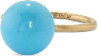 Irene Neuwirth 18kt geelgouden medium Turquoise Gumball ring