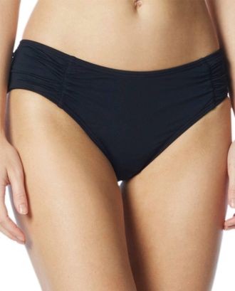 Coco Rave Side Shirred Bikini Bottom In Coc Black