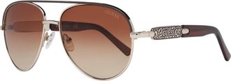 Guess Womens Sunglasses GF0287 32F 57 Women Gold Metal - One Size