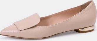 Bells & Becks Lia Pointed Toe Loafer in Nude at Nordstrom, Size 37.5