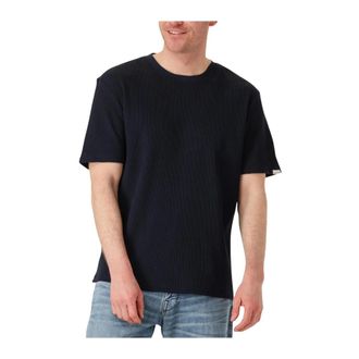 Anerkjendt Tops, Heren, Blauw, S, Blauwe Wafel Tee voor Mannen