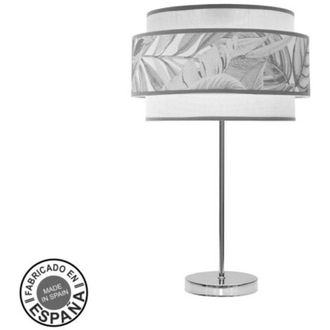 Fabrilamp Fabrilamp - L&aacute;mpara De Sobremesa Alto Camerun 1xe27 Cromo/blanco/gris 30d