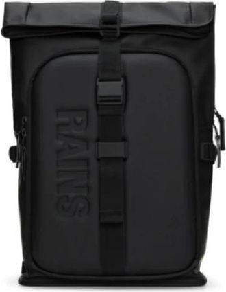 Rains Stijlvolle Rugzak Collectie - Heren - Rugtassen - Zwart - ONE Size - Fitness