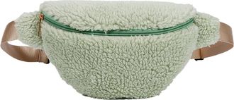 Generic Womens Plush Bags Furry Fanny Pack Zipper Closure Fuzzy Crossbody Bag Multifunctional Foldable Lightweight Girls Versatile(Green)