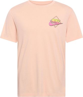 Nike Sportswear Back Printing Sports Short Sleeve Orange DD1285-800