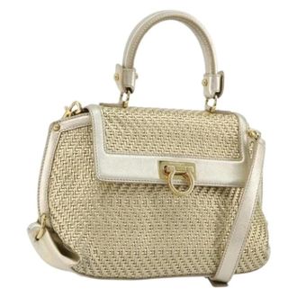 Ferragamo Pre-owned Handbags, female, Yellow, Size: ONE SIZE Pre-owned Hand Bag