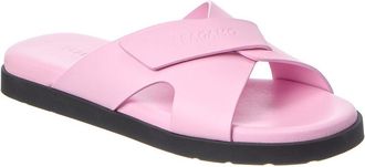 Ferragamo Ferragamo Fidal Leather Sandal