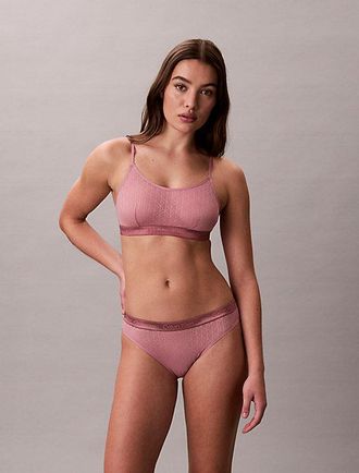 Calvin Klein Bralette - Icon Logo Lace