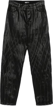 MUGLER Gewaxte jeans - Zwart