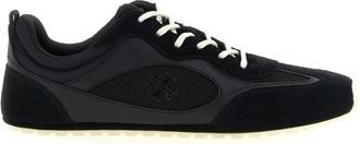 Tory Burch Black Lace Up Sneakers