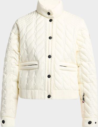 Moncler Anaga Quilted Down Ski Jacket