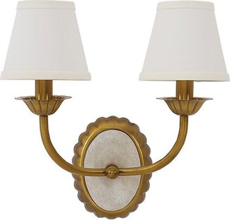 Ballard Designs Baker 2-Light Wall Sconce with Shades - Ballard Designs