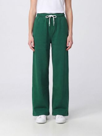 Polo Ralph Lauren Pantaloni jogging in cotone wide leg a vita alta