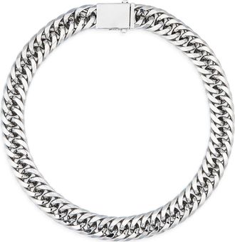 Kenneth Jay Lane Curb Chain Necklace in Polished Silver at Nordstrom Rack