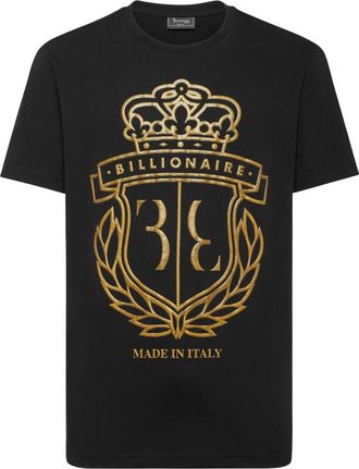 Billionaire Boys Club T-shirt Ronde Hals SS Crest - Heren - T-shirts - Zwart - M - Katoen - Tops