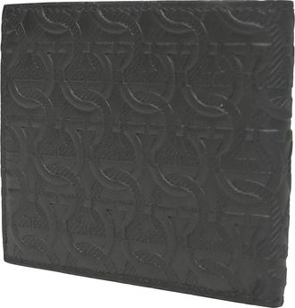 Ferragamo Black Leather Bifold Gancini Wallet (Authentic Pre-Loved)
