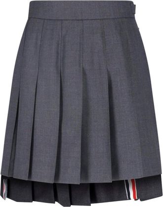 Thom Browne Gonna Mini Plissettata