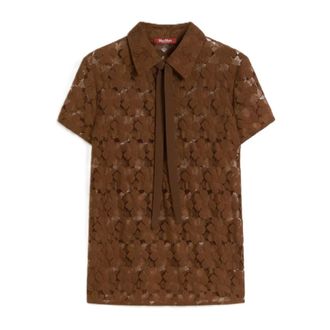 Max Mara Blouses, female, Brown, Size: S Mstvello