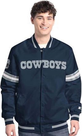 G-III Sports by Carl Banks Mens G-III Sports by Carl Banks Navy Dallas Cowboys Scout Full-Snap Varsity Jacket at Nordstrom, Size Medium