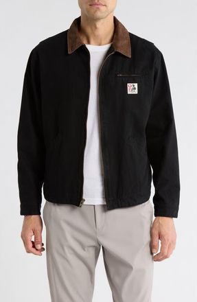 One Of These Days Prairie Cotton Canvas Jacket in Washed Black at Nordstrom, Size Xx-Large