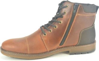 Rieker Leren Veterlaarzen - Heren - Veterlaarzen - Bruin - 41 EU - Leer - Schoenen