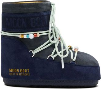 Moon Boot Icon Boots - Dames - Winterlaarzen - Blauw - 36 EU - Leer - Schoenen