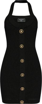 Balmain Abito corto a coste - Nero