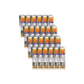 Sika Sika - Juego De 24 Selladores De Silicona Seal 110 Para Ventanas Y Acristalamientos - Antracita - 300ml