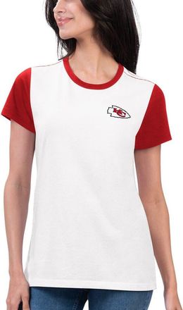 G-III 4Her by Carl Banks Womens G-III 4Her by Carl Banks White/Red Kansas City Chiefs Fashion Illustration T-Shirt at Nordstrom, Size Xx-Large