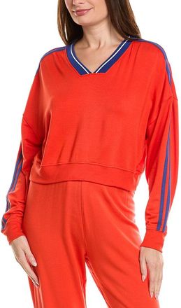 SPLITS59 Ellie Fleece V-Neck Sweatshirt